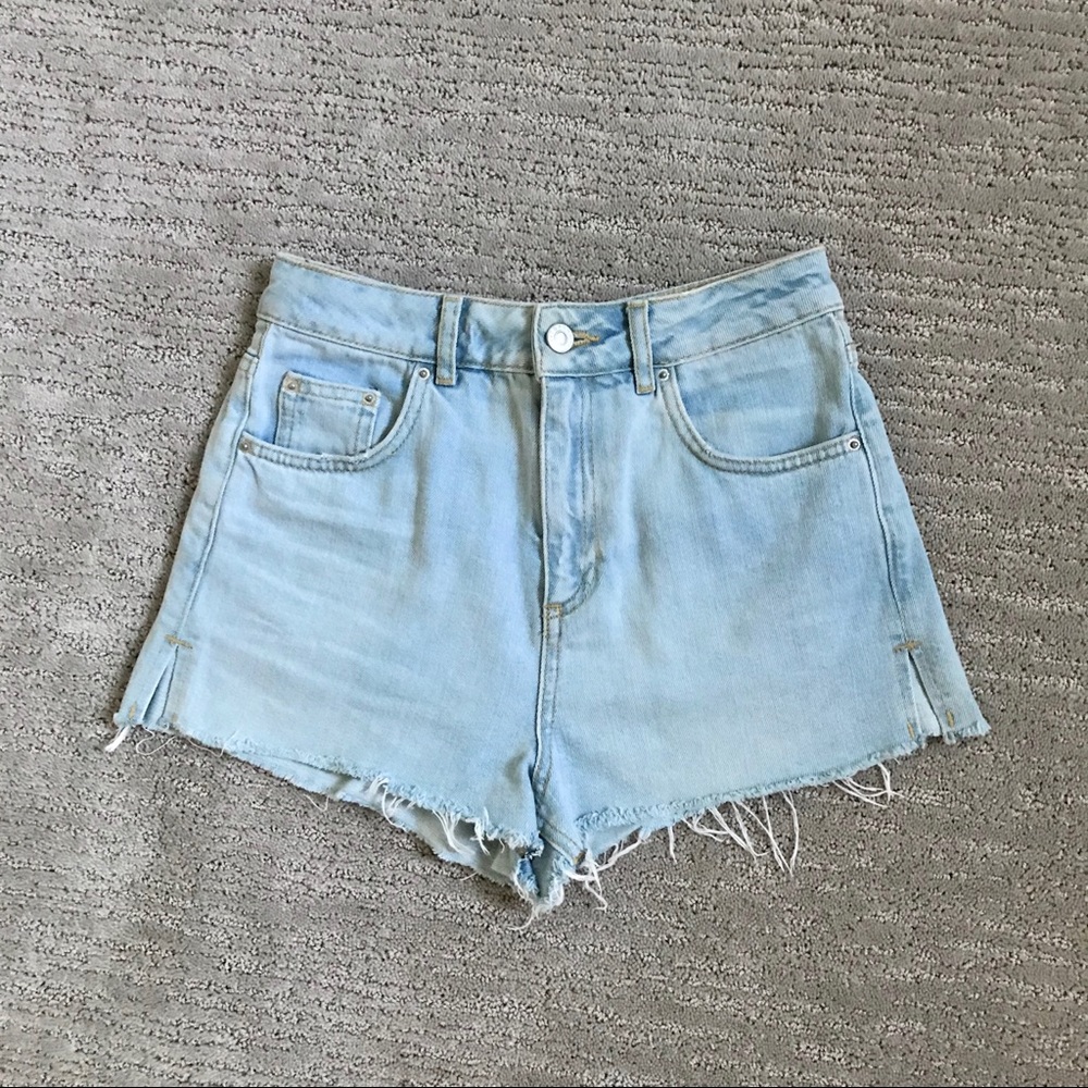 Topshop Moto Mom Denim Shorts